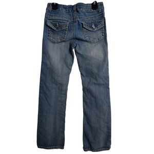 Target Girls Jeans Size 10 Western Rhinestone Embellished Blue Denim